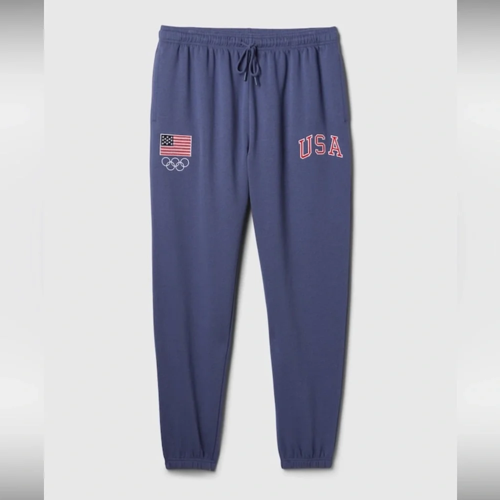 Gap Sweatsuit Team USA Olympics Hoodie Joggers Washed Navy
